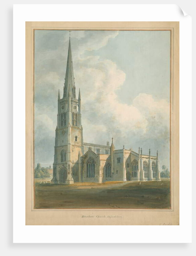 Oxfordshire - Bloxham Church, 1802 by John Buckler