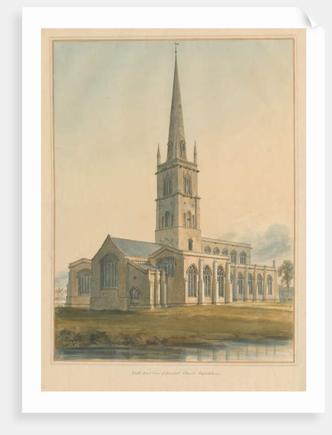 Oxfordshire - Burford Church, 1802 by John Buckler