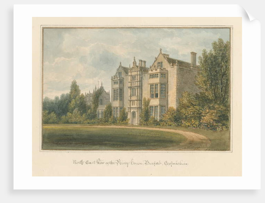 Oxfordshire - Burford - Priory House, 1820 by John Buckler