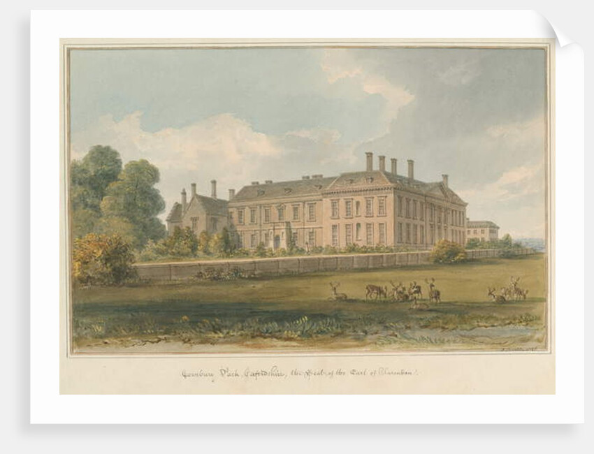 Oxfordshire - Cornbury Park, 1826 by John Buckler