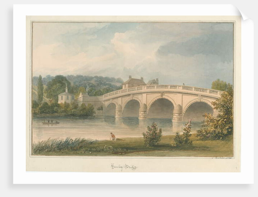 Oxfordshire - Henley upon Thames Bridge, 1826 by John Buckler