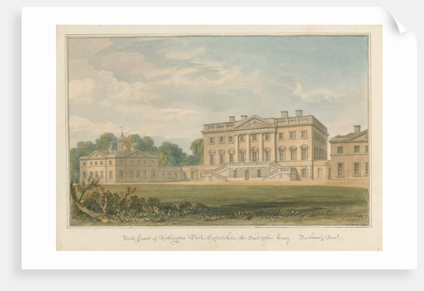 Oxfordshire - Kirtlington Park, 1827 by John Buckler