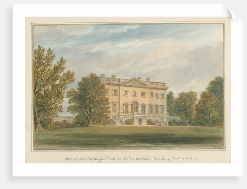 Oxfordshire - Kirtlington Park, 1827 by John Chessell Buckler