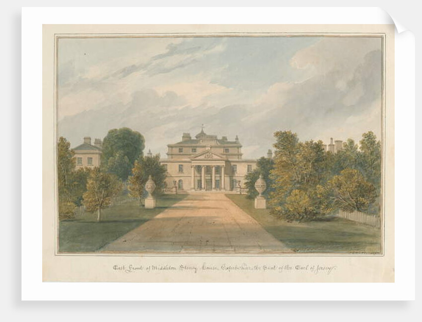 Oxfordshire - Middleton Stoney House, 1827 by John Chessell Buckler