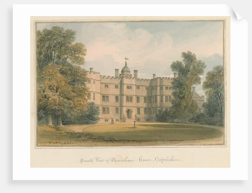 Oxfordshire - Rousham House, 1823 by John Buckler