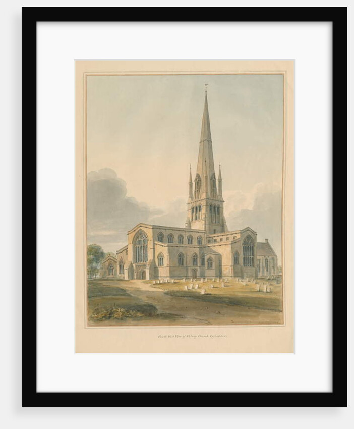 Oxfordshire - Witney Church, 1802 by John Buckler