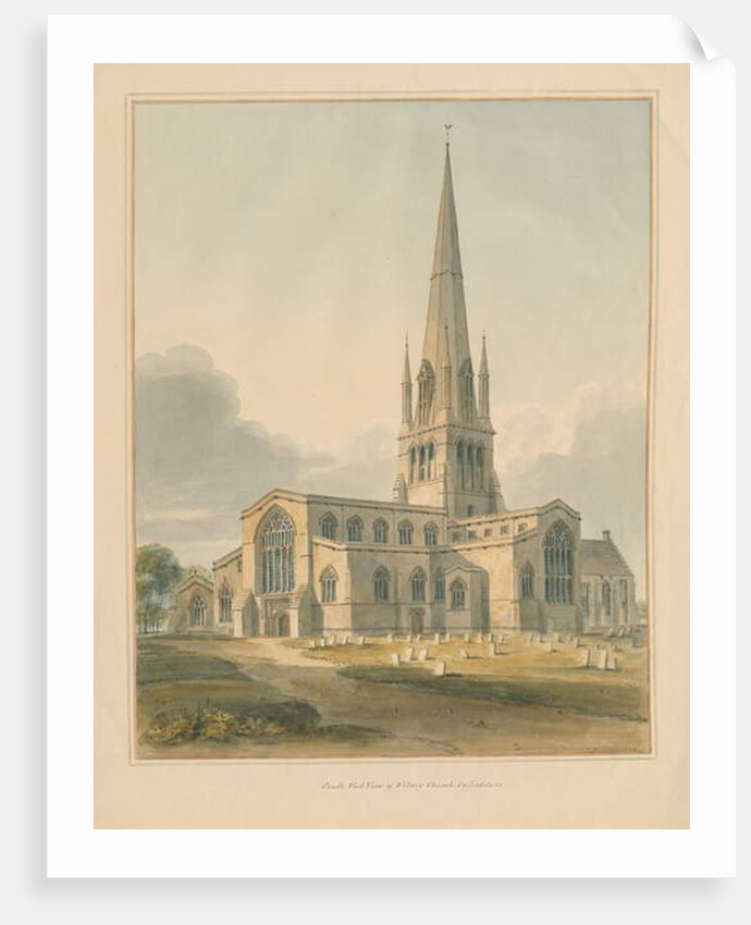 Oxfordshire - Witney Church, 1802 by John Buckler