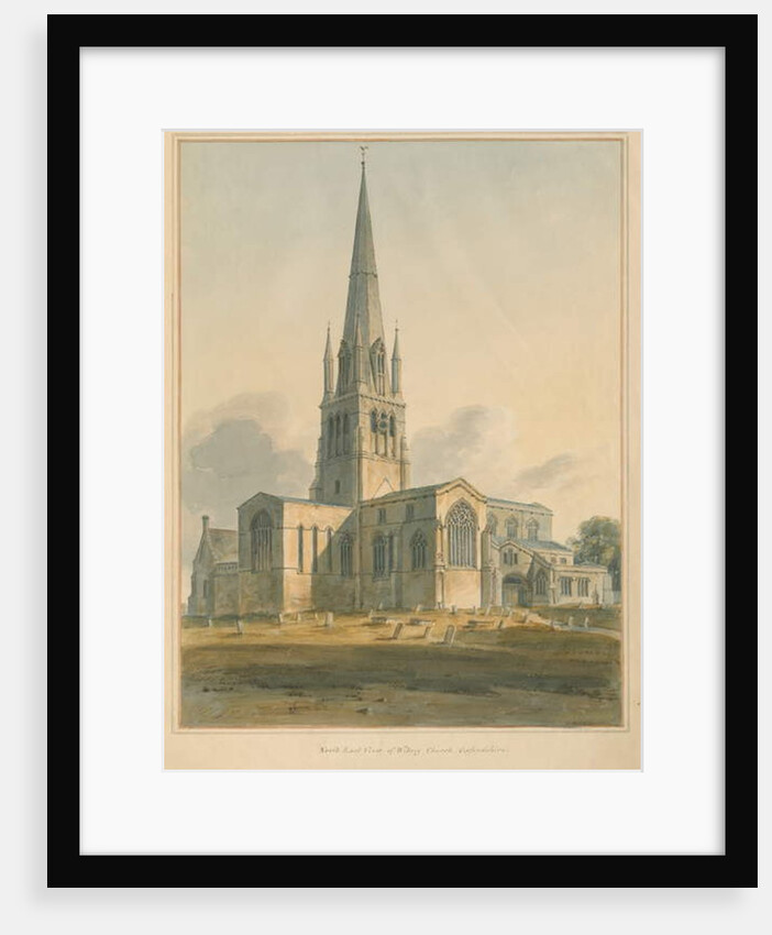 Oxfordshire - Witney Church, 1802 by John Buckler