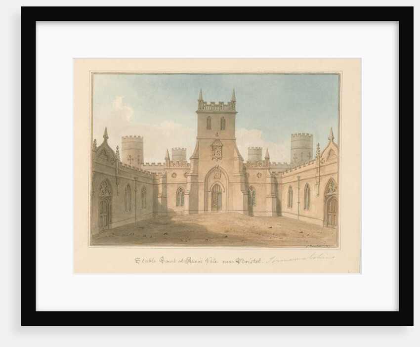 Somerset - Bristol - Stable Court at Arno's Vale, 1827 by John Buckler
