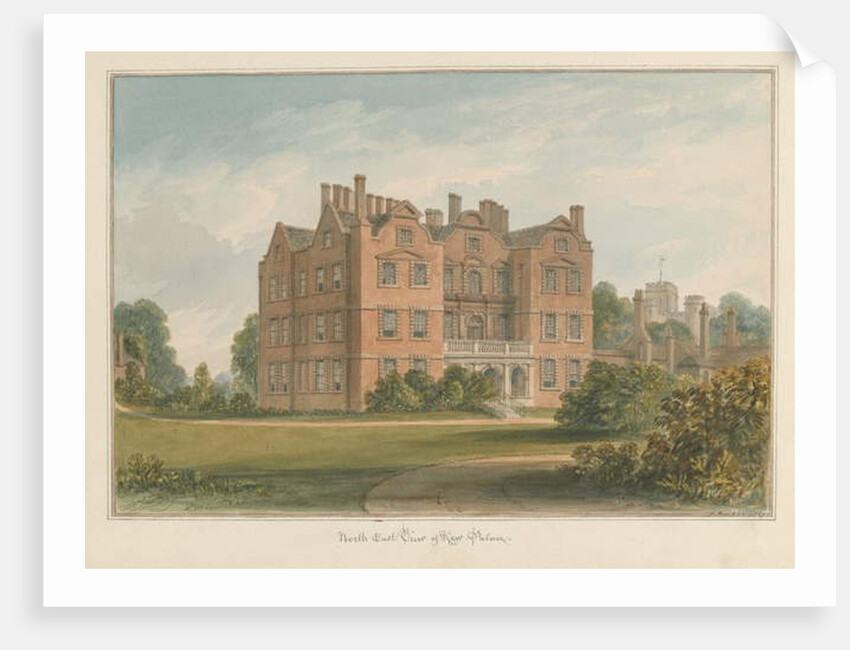 Surrey - Kew Palace, 1827 by John Buckler