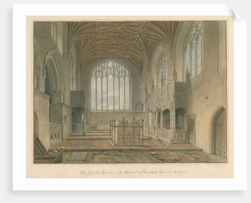 Sussex - Arundel Church - The Fitzalan Tombs, 1825 by John Chessell Buckler