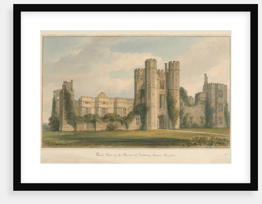 Sussex - Cowdray House, 1825 by John Buckler