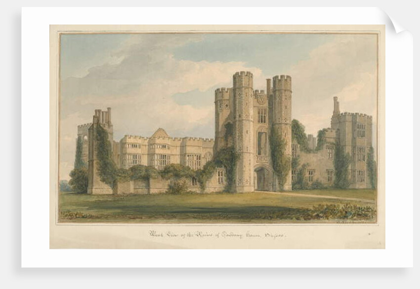 Sussex - Cowdray House, 1825 by John Buckler