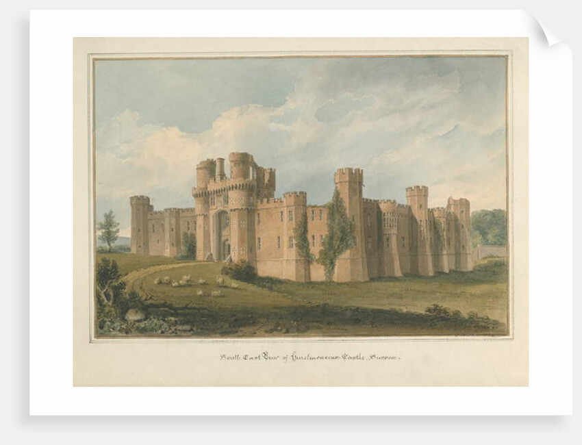 Sussex - Herstmonceux Castle, 1824 by John Buckler