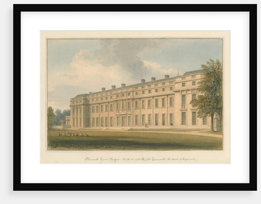 Sussex - Petworth House, 1825 by John Buckler