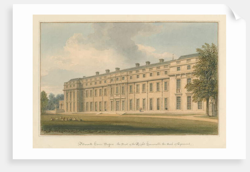 Sussex - Petworth House, 1825 by John Buckler