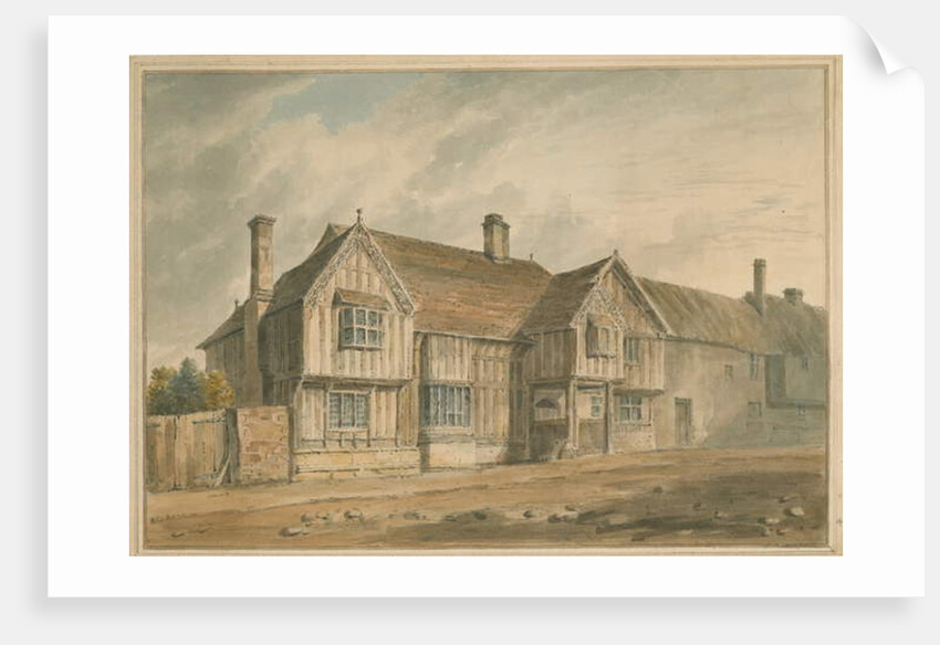 Warwickshire - Stratford - Shakespeare's House, 1826 by John Buckler