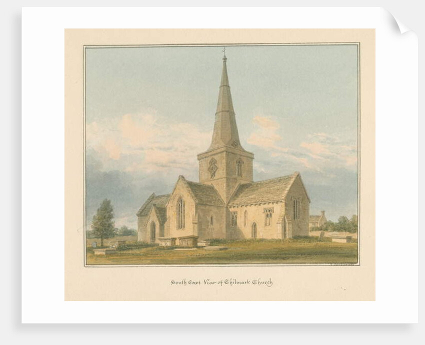 Wiltshire - Chilmark Church, 1814 by John Buckler