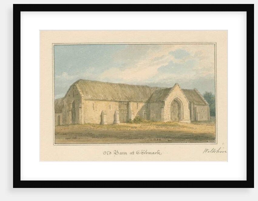 Wiltshire - Chilmark - Old Barn, 1817 by John Buckler