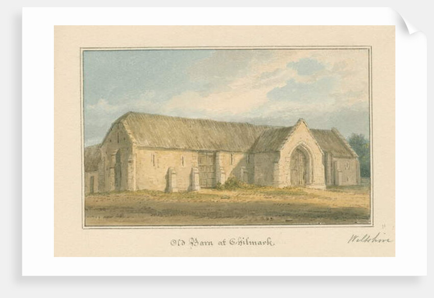 Wiltshire - Chilmark - Old Barn, 1817 by John Buckler