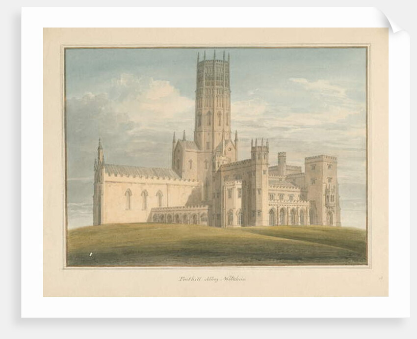 Wiltshire - Fonthill Gifford Abbey, 1816 by John Buckler