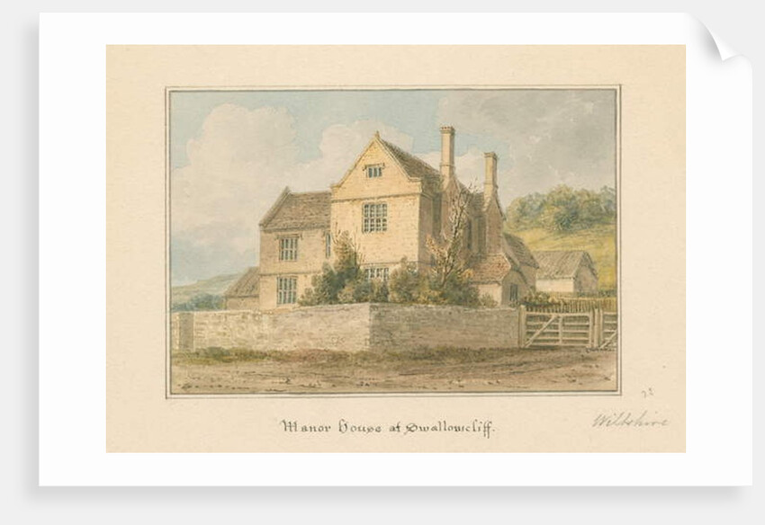 Wiltshire - Swallowcliff Manor House, 1817 by John Buckler