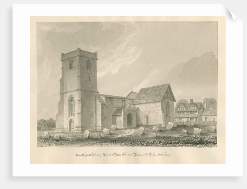 Worcestershire - Droitwich - Saint Peter's Church by John Buckler