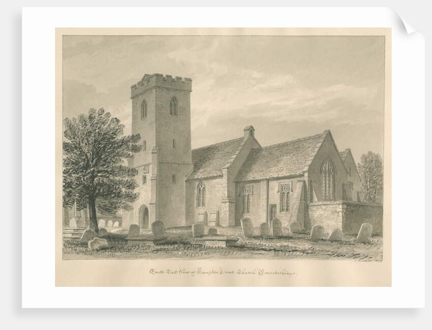 Worcestershire - Hampton Lovett Church by John Buckler