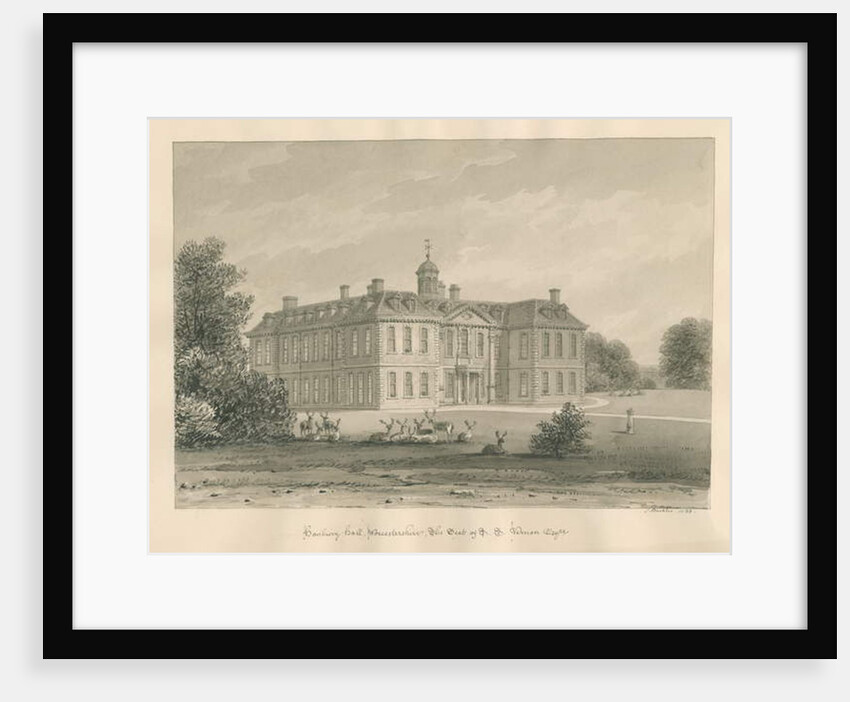 Worcestershire - Hanbury Hall by John Buckler