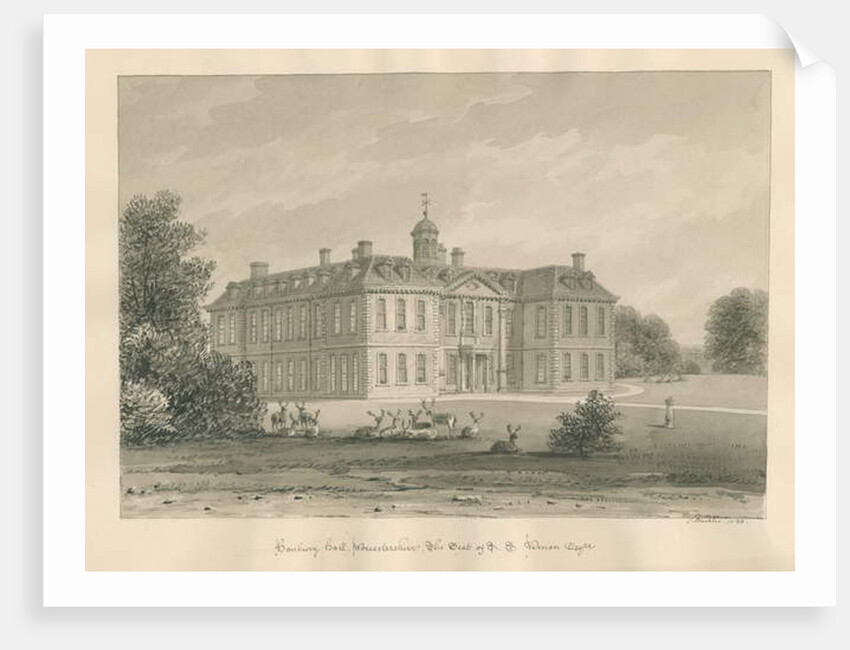Worcestershire - Hanbury Hall by John Buckler