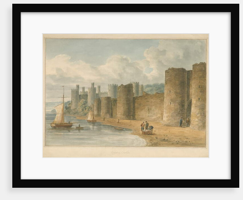 Wales - Carnarvonshire - Conway Castle, 1810 by John Chessell Buckler