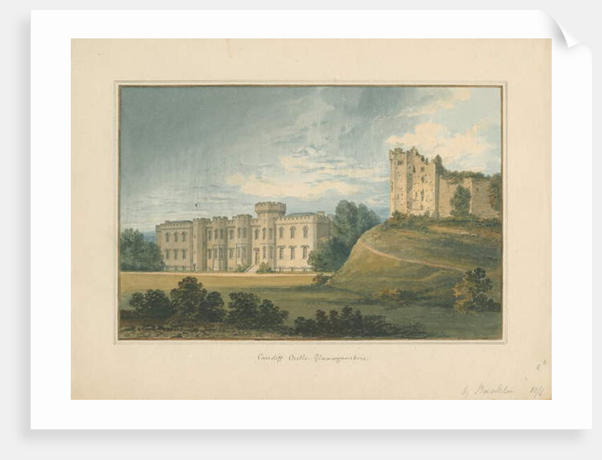 Wales - Glamorganshire - Cardiff Castle, 1815 by John Buckler