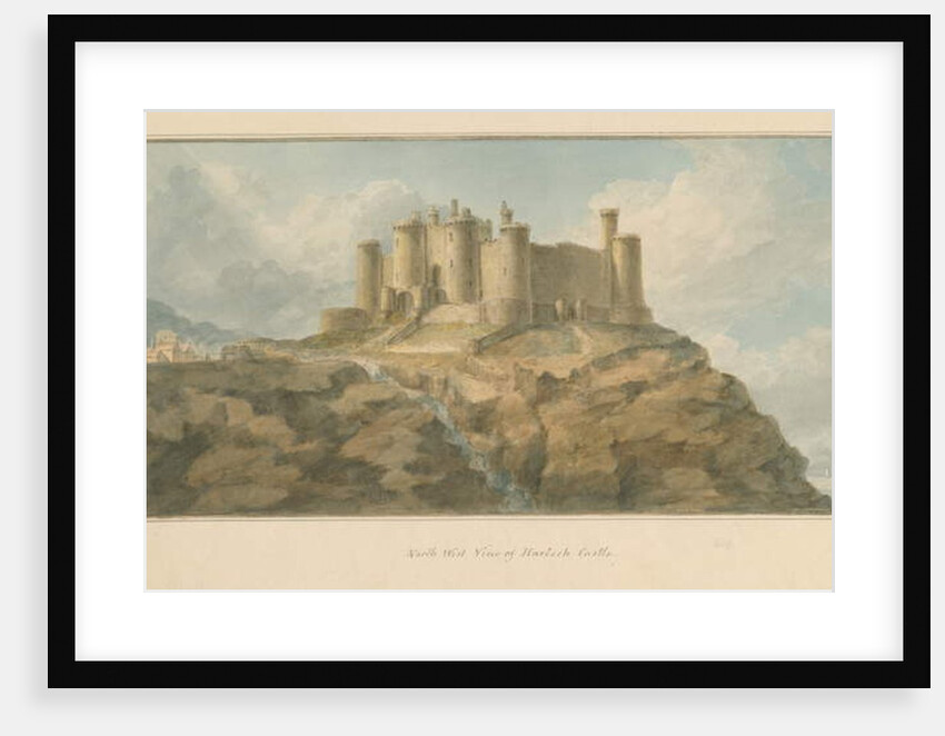 Wales - Mouthshire - Harlech Castle, 1800 by John Chessell Buckler
