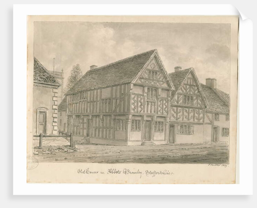 Abbots Bromley Old Houses by John Buckler