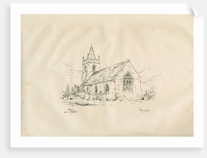 Acton Trussell Church by John Louis Petit