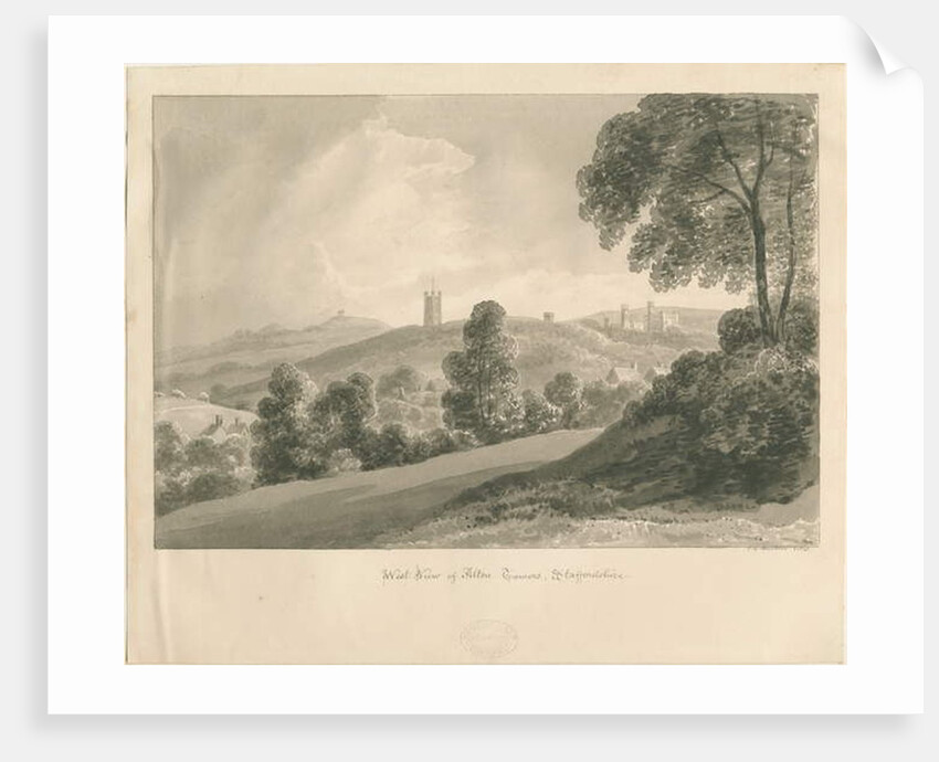 Alton 'Abbey': sepia drawing, 1841 by John Chessell Buckler