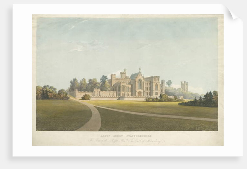 Alton 'Abbey': coloured aquatint engraving, nd [1810s] by Thomas Allason