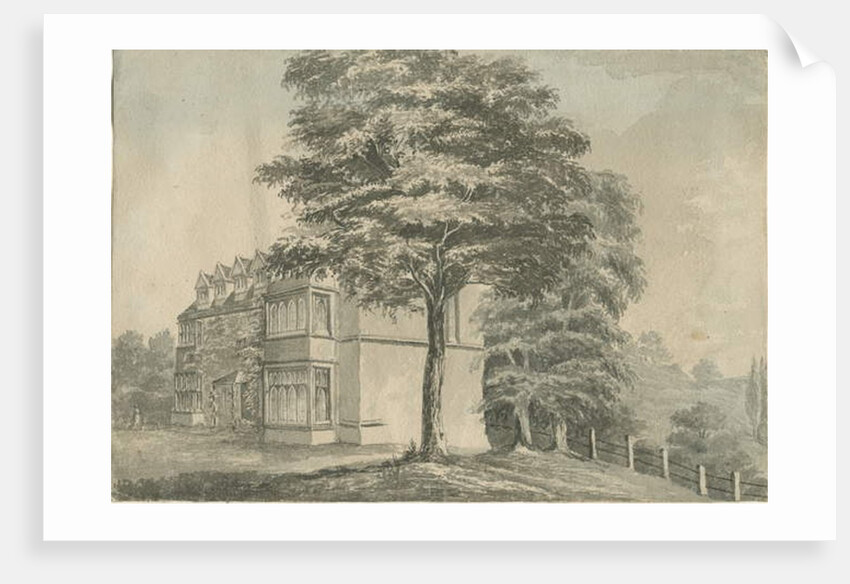 Arley Hall: Indian ink drawing, nd [?late 19th cent] by School English