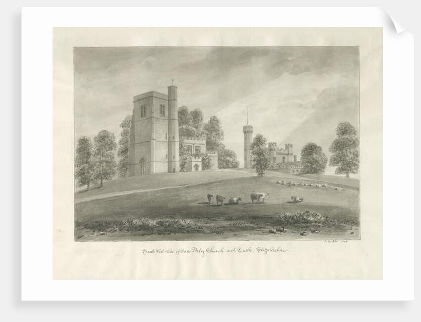 Arley Church and Castle by John Buckler