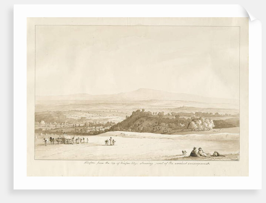 Arley - Kinfare: sepia drawing, 1837 by Thomas Peploe Wood
