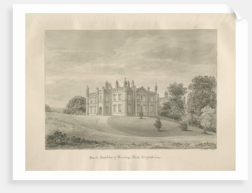 Armitage Park: sepia drawing, 1823 by John Buckler