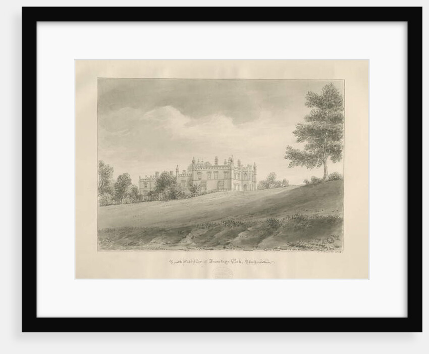 Armitage Park: sepia drawing, 1823 by John Chessell Buckler