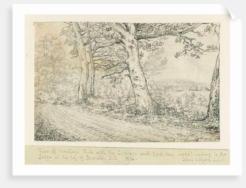 Armitage Park: pen drawing, 1814 by John Allport