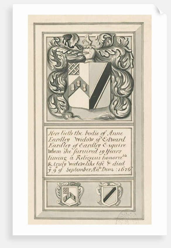 Audley Monuments - 'Anne Eardley' by John Robert Fernyhough