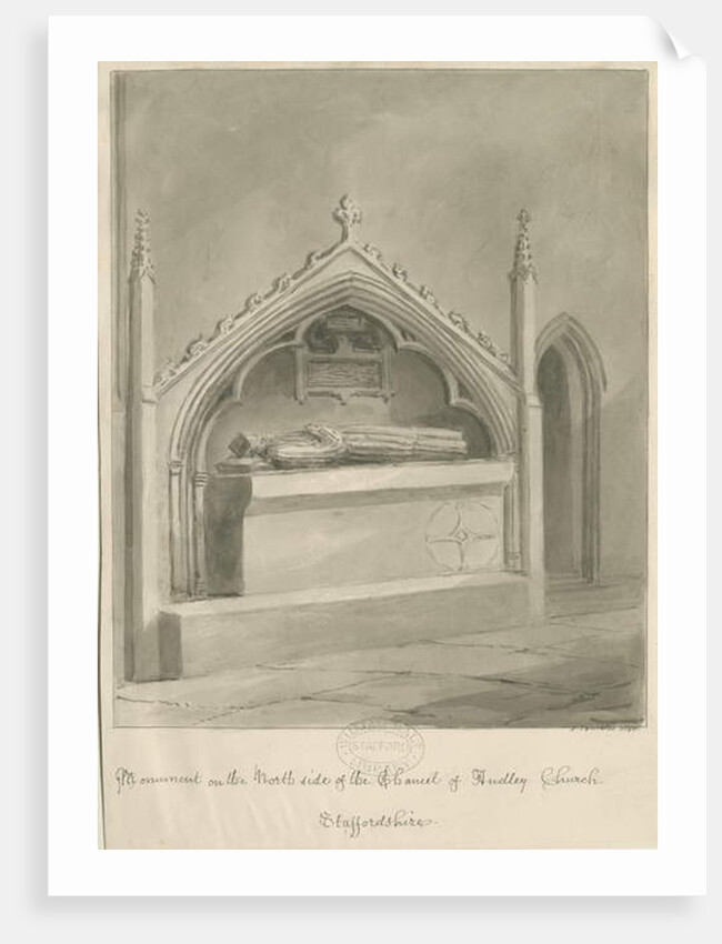 Audley Monuments - 'Edward Vernon' by John Buckler