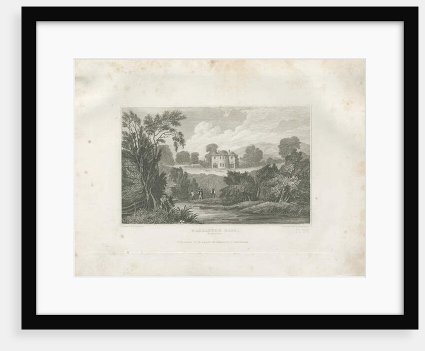 Barlaston Hall: engraving, nd [19th cent] by Frederick Calvert