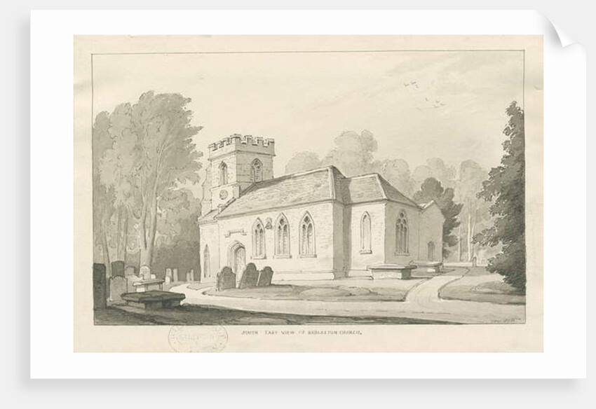 Barlaston Church by Thomas Peploe Wood