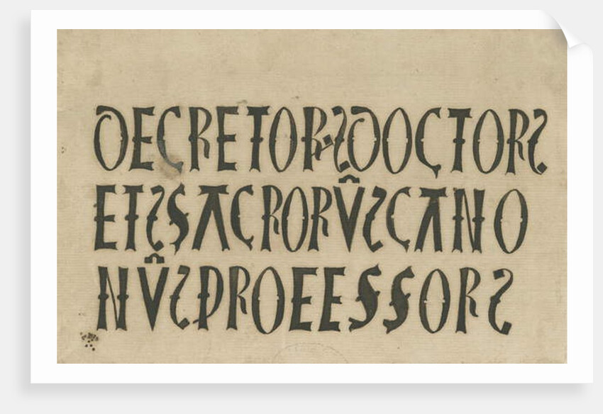 Barton under Needwood Church - inscriptions: ink facsimile, nd [?18th cent] by School English