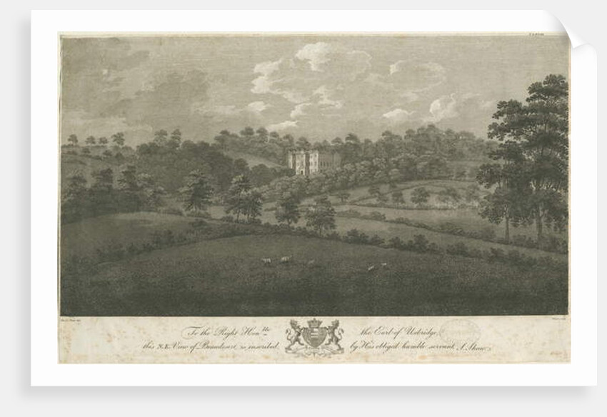 Beaudesert Hall and Park: steel engraving, nd [1762-1802] by Stebbing Shaw