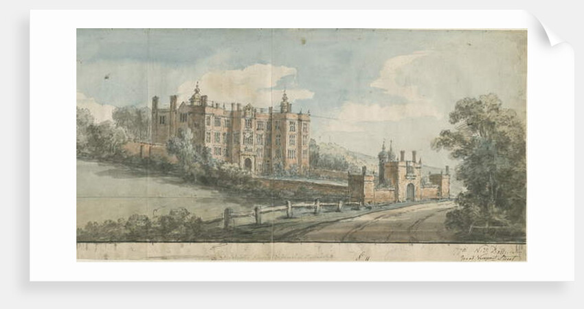 Beaudesert Hall and Park: water colour painting, 1770 by Nicholas Thomas Dall